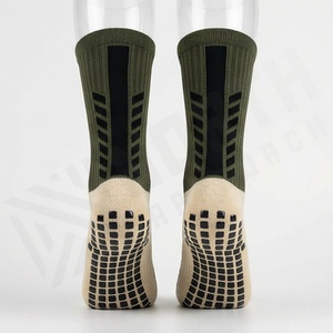 Green Crew <b>Socks</b> Solid Color Knitted Breathable Polyester Spandex <b>Running</b> Athletic Summer Adults Regular Style - Product Image 2