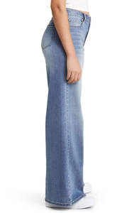 Service Custom Women Baggy Flare Corduroy <b>Jeans</b> Summer Vintage High-quality <b>Elastic</b> Waist Full Length - Product Image 4