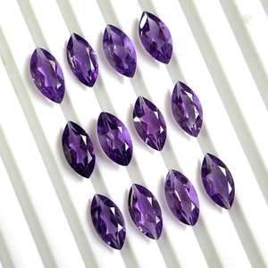 7x14mm Natural Purple <b>Amethyst</b> Marquise Cut Faceted Loose Gemstones AAA Grade Calibrated <b>Amethyst</b> For Jewelry Making Wholesale - Product Image 6