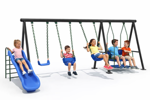 Station de jeux publique multi-activités en acier et métal pour écoles - Product Image 2