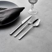 Modern Silver Plated Dinnerware Set <b>Mirror</b> Polish Long Handle Dishwasher Safe for Wedding Events - Product Image 3