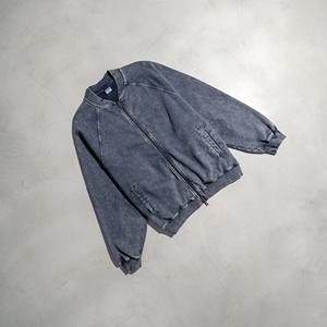 Nouvelle Collection 2026 – Blouson Rétro Décontracté en Coton Lourd 450 g/m² Effet Laine Lavée, Coupe Ample Tendance pour Homme - Product Image 2