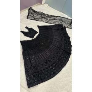 ชุดราตรีดีไซเนอร์สวยงาม ชุดเลเฮนกาโชลี พร้อมผ้าคลุมไหล่ สำหรับงานปาร์ตี้ - Product Image 5