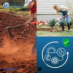 จอบขุดดิน 5 ปอนด์ ยี่ห้อ Pick Mattock หัวเหล็กกล้าคาร์บอนเกรด A ตีขึ้นรูปอย่างแน่นหนา คมตัดคมกริบ ด้ามไฟเบอร์กลาสเสริมความแข็งแรง - Product Image 5