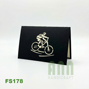 การ์ดอวยพรกระดาษแบบป๊อปอัพ 3 มิติ สไตล์ญี่ปุ่นดั้งเดิม ยี่ห้อ ANN HANDICRAFT เคลือบเงาแบบด้าน สำหรับงานปาร์ตี้ วันวาเลนไทน์ วันเกิด - Product Image 5