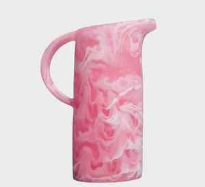 Pichet en résine marbrée bleue >6L, capacité personnalisable, design minimaliste, durable, écologique, compatible lave-vaisselle, pour boissons et fêtes - Product Image 3