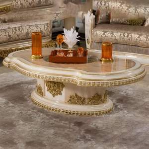 Sofá Seccional en Forma de L de Lujo, Duradero, Estilo Plaza, Muebles Tallados Antiguos Europeos para Apartamento, Hotel, Sala de Estar - Product Image 4