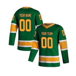 Jersey de Hockey sobre Hielo Personalizable para Hombre, Sublimación con Logotipo, Poliéster Transpirable, Secado Rápido, Manga Larga, Talla Grande - Product Image 3