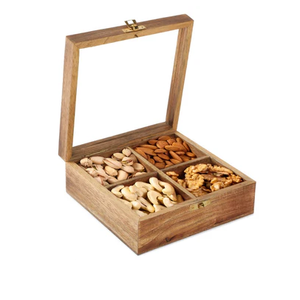 Best Design Wood Candy Nuts <b>Box</b> Royal Hexagon Crafts Wood Dry Fruit <b>Box</b> Living Room <b>Coffee</b> <b>Table</b> Decoration - Product Image 2