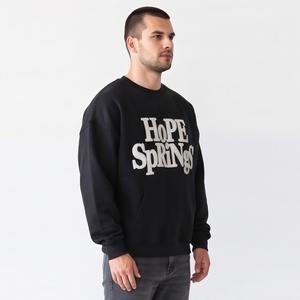 Sweat-shirt décontracté pour homme, imprimé sur mesure OEM, manches longues, coupe ample, 100% coton molletonné, avec poche avant - Product Image 4