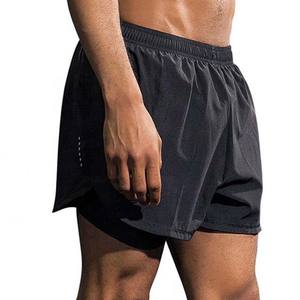 กางเกงขาสั้นชายหาดแบบเรียบๆ กางเกงวิ่งฤดูร้อน กางเกงวิ่งเล่นเซิร์ฟผู้ชายแบบยืดได้ มีรูตาข่ายด้านข้าง - Product Image 5