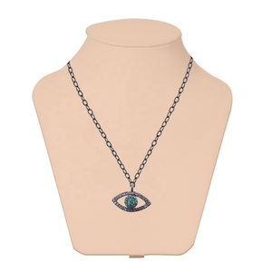 Pendentif en diamant émeraude, pierre du monde rose, breloque pour un œil, bijoux Metarock - Product Image 2