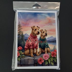Lakeland Terrier การ์ดอวยพรสองหัวใจแพ็คการ์ดเปล่า8ใบ A7แปลกๆพร้อมซองจดหมายขนาด5x7 - Product Image 3