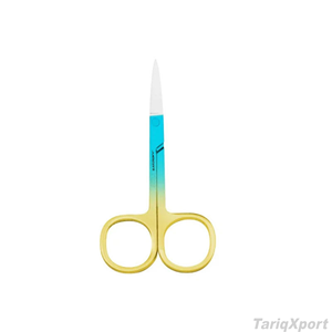 Ciseaux à cuticules pour peaux sèches, manche extra résistant, outil de manucure pour la coupe des sourcils et des poils du nez - Product Image 2