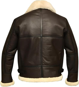 Men <b>Leather</b> Bomber <b>Jacket</b> Premium Craftsmanship Comfortable Fit Durable Material Ideal For Travel And Daily Use - Product Image 4