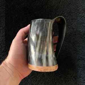 Mug Viking en corne écologique fait main, couleur corne naturelle - Product Image 6