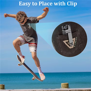 Portable <b>Mini</b> <b>Camera</b> Clip On Action Cam Pocket Video Recorder for Skateboarding Cycling Travel - Product Image 1