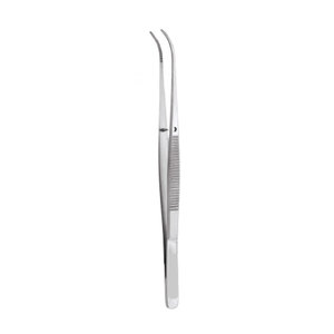 Pinzas para tejidos con 1x2 dientes, delicadas y curvadas, instrumentos quirúrgicos, precio mayorista - Product Image 1