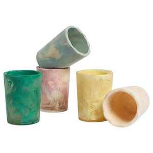 Juego de Vasos de Resina Reutilizables de Lujo, Aptos para Lavavajillas y Microondas, con Patrón de Remolino Acuático, Color Personalizable, para Café y Vino - Product Image 1