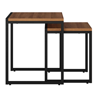 Cadre en métal dessus en verre rond moderne empilable dessus de table de nidification produit Standard artisanat indien nouveau Design 2025 bonne qualité