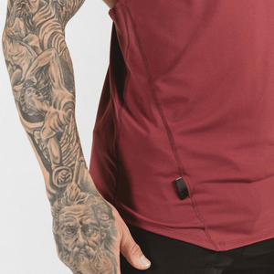 New Style Cut Out Sleeve Men's <b>Stringers</b> <b>Vests</b> Soft High Stretchable Racerback Design Loose Fitted Bodybuilding <b>Stringer</b> <b>Vest</b> - Product Image 5