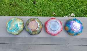 Tazón de Resina Epoxi para Múltiples Usos |   Lazo Azul |   Tazón de Resina Hecho a Mano para Ensaladas, Frutas y Almacenamiento, Vajilla para el Hogar - Product Image 3