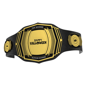 Custom Happy Halloween Championship Belt Spooky Pumpkin Design Wrestling Title Belt Customizable Collector's Item - Product Image 6