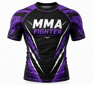 Maillot de compression personnalisé à manches courtes pour MMA, BJJ, Jiu Jitsu, Grappling, entraînement, sublimé, fitness, directement de l'usine - Product Image 4