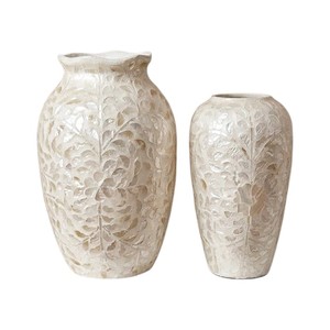 Jarrón de Mesa de Lujo Hecho a Mano con Madreperla, Jarrón Decorativo Redondo para Flores, Diseño Minimalista, Decoración para Sala de Estar, Hecho en Vietnam - Product Image 6