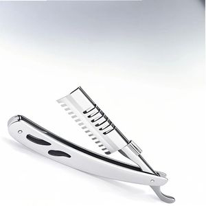 High Quality Stainless Steel Handle Folding Straight Edge Barber Razor Holder Customized Color Logo Customized Size Easy Care - Product Image 4