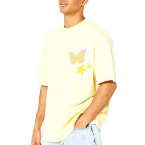 Camisetas de Hombre de Corte Regular con Estampado Gráfico, 100% Algodón, Logotipo Personalizado, Impresión Puff, Transpirables, Ecológicas, de Secado Rápido y Manga Corta - Product Image 1