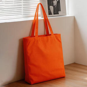 Minimalist Blank Canvas Shoulder <b>Bag</b> Zipper Closure Durable Sustainable <b>Fabric</b> Carryall for DIY Customization Crafting Projects - Product Image 6