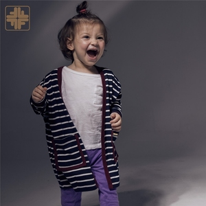ODM Custom Print Rolled <b>Edge</b> Female Kids Girls <b>Cardigan</b> Jackets - Product Image 6