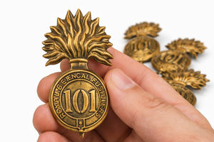 101st Royal Bengal Vintage Brass Glengarry Cap Badge <b>Hat</b> Emblem Decorative Metal <b>Pin</b> Accessory Gift Souvenir - Product Image 3