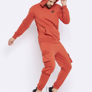 Vêtements de sport d'hiver actifs pour hommes, survêtement à capuche uni avec tissu respirant, écologique et léger - Product Image 1