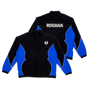 Polyester Tracksuit 2 Piece Pant Set Pakistan Made Plain Long Sleeve Crop Windbreaker Custom Men's Nylon Jacket Pant Set - Product Image 4