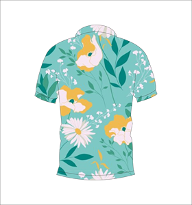 เสื้อโปโลพิมพ์ลายทรอปิคอลแบบกำหนดเอง แขนสั้น สวมใส่สบาย เหมาะสำหรับกอล์ฟ เทนนิส ชุดทีมฤดูร้อน - Product Image 2