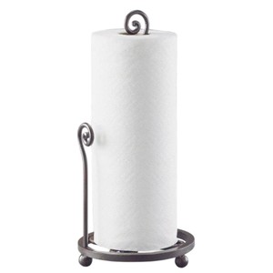 Modern Matte <b>Black</b> Stainless Steel <b>Paper</b> Towel Holder for Kitchen Countertop Standing <b>Tissue</b> Roll Dispenser In Low Price - Product Image 2