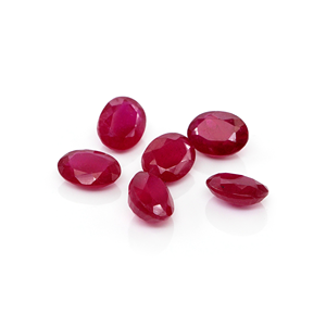Rubis naturels de Bangkok, ovales calibrés 6x8mm, pierres précieuses naturelles en vrac pour la fabrication de bijoux, prêtes à l'emploi - Product Image 4