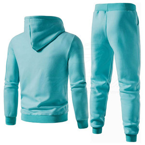 High Quality Plus Size <b>Men</b> Tracksuit <b>Slim</b> <b>Fit</b> Breathable Sportswear Gym Sweat Suit Pullover Hooded And <b>Joggers</b> Set - Product Image 2