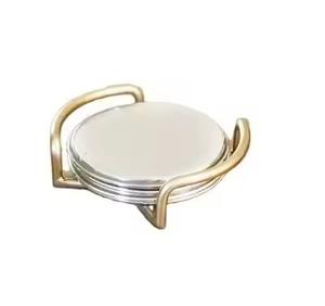 Ensemble de sous-verres modernes en marbre et en bois pour verres à boire, élégant protège-table - Product Image 5