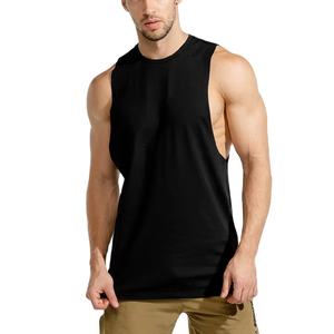 Best Quality Customized Logo Print <b>Men</b> Athletic Tank Top Moisture Wicking Sleeveless Gym Fitness <b>Singlets</b> - Product Image 2