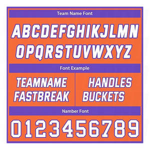 Ensemble de maillots de basket-ball en mesh personnalisés par sublimation, respirant, à séchage rapide, violet et orange, pour hommes, femmes et jeunes - Product Image 6