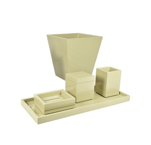 Juego de Accesorios de Baño de Resina Premium para Hotel, Diseño Elegante para Encimera Moderna - Product Image 3