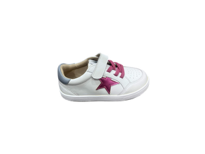Chaussures décontractées blanches pour bébé, motif uni, tige en cuir, fermeture à lacets, semelle en caoutchouc, unisexe, 13-24 mois, toutes saisons, respirantes, soutien de la voûte plantaire - Product Image 5