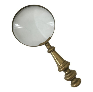 Lupa de Mano con Diseño Fantástico, Lente de Aumento de Latón Antiguo, Lupa de Escritorio para Lectura de Letras Pequeñas, Precio Económico - Product Image 1