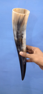 เขาสัตว์แกะสลักลายอินเดียแบบโบราณ คุณภาพสูง เป็นมิตรกับสิ่งแวดล้อม ทำจากวัสดุออร์แกนิก พร้อมฐานตั้ง ของขวัญแปลกใหม่ - Product Image 2