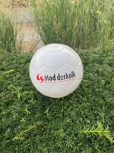 White Soccer Ball Football Training Ball Custom Logo Practice Soccer Ball for School Club Match Drill - Product Image 1