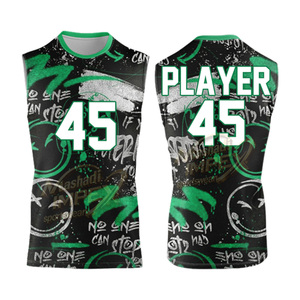 Maillot de football américain personnalisé OEM, léger, à séchage rapide, pour équipe sportive, avec logo personnalisé pour l'entraînement et les matchs - Product Image 4