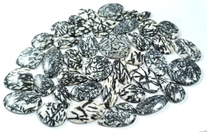 Pierres précieuses en vrac, cabochons naturels en hornblende, pierres facettées, fournisseur de cristaux, vente en gros, exportation en Inde - Product Image 5
